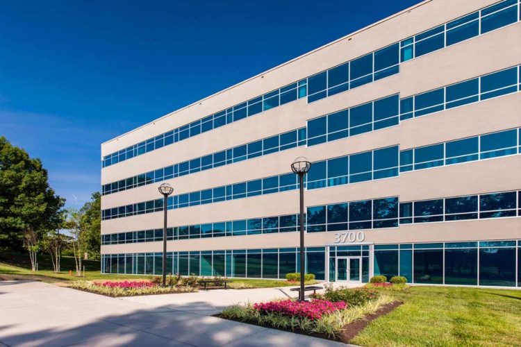 Modern multi-story office building